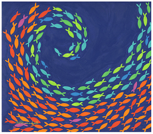 Maori Turtle & Fish Swish Microfiber Cloth