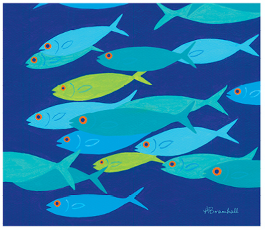 Harbor Seal & Wee Fish Microfiber Cloth