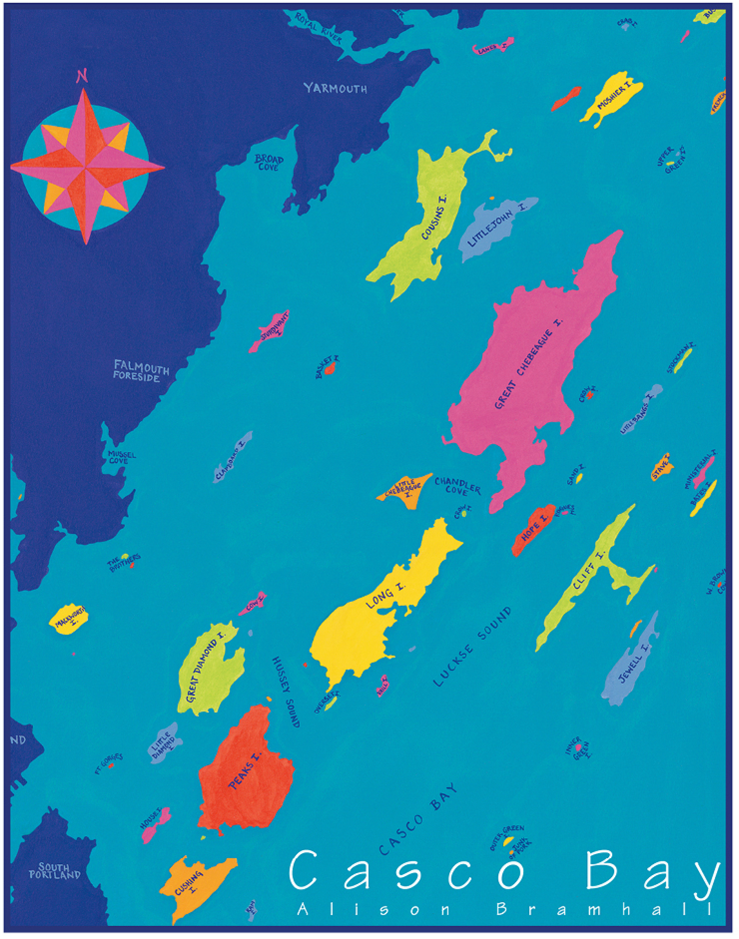 Casco Bay, Maine Chart