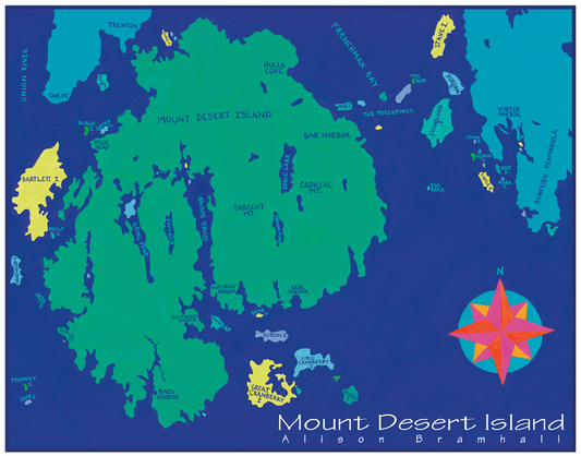 Mount Desert Island, Maine Chart