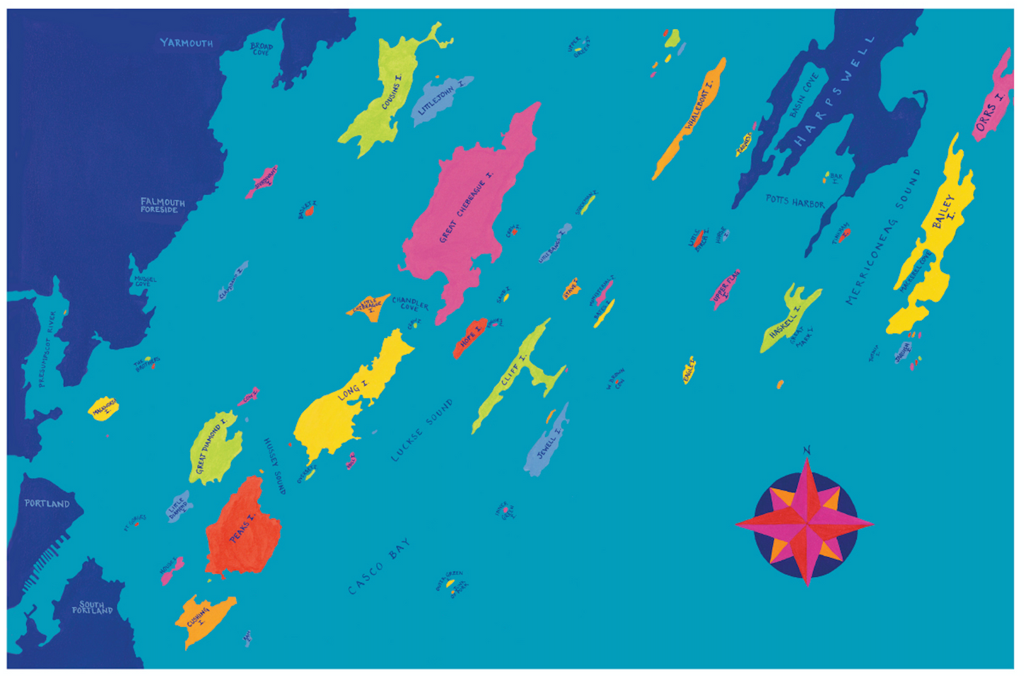 Casco Bay, Maine Placemat