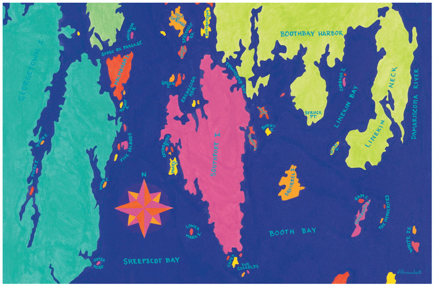 Boothbay Harbor, Maine Placemat