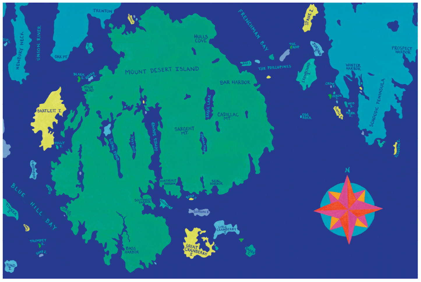 Mount Desert Island, Maine Placemat