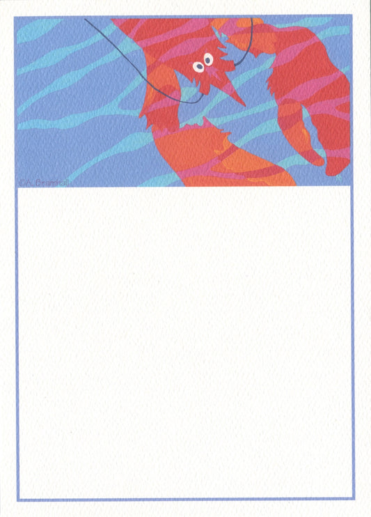 Seaweed Lobster 6 Note Cards
