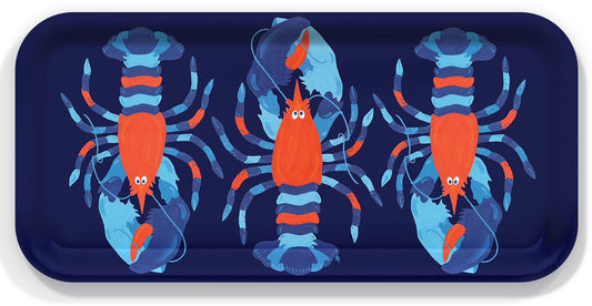 Small Tray: Three Nauti Lobsters