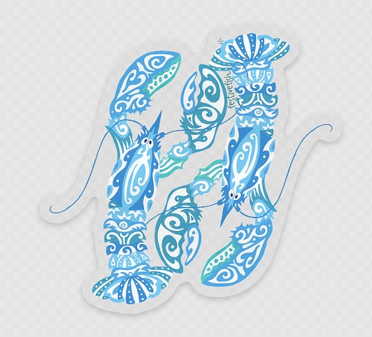 Maori Duo Lobster Sticker