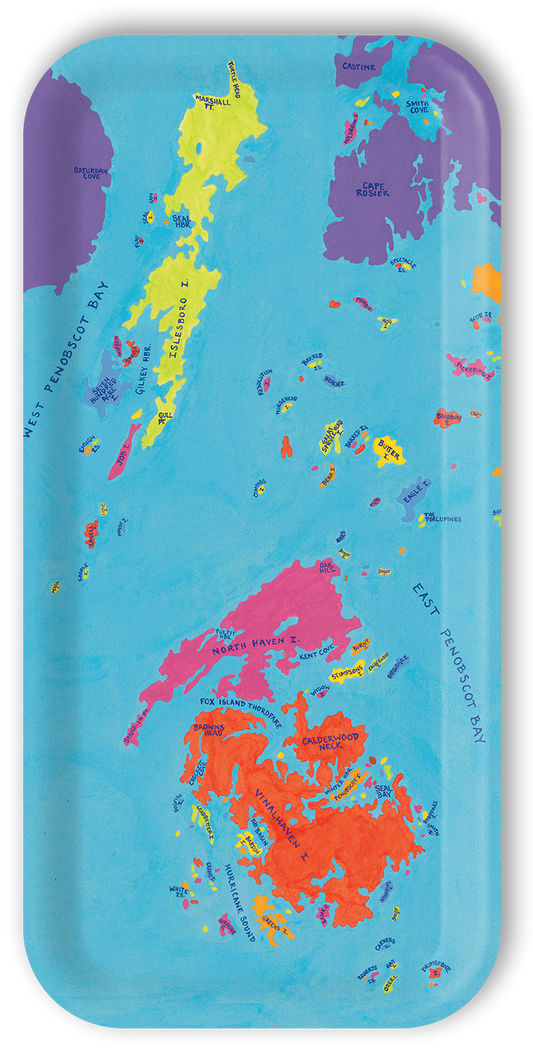 Small Tray: Islesboro Chart & North Haven/Vinalhaven