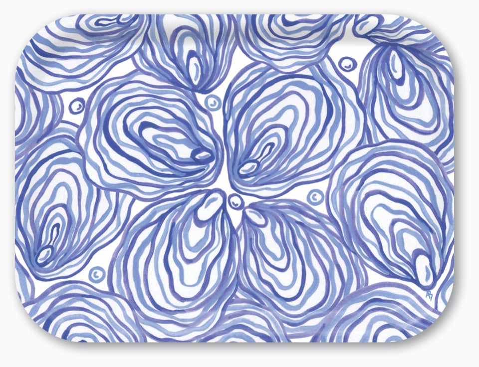 Medium Tray: Blue Blue Oysters