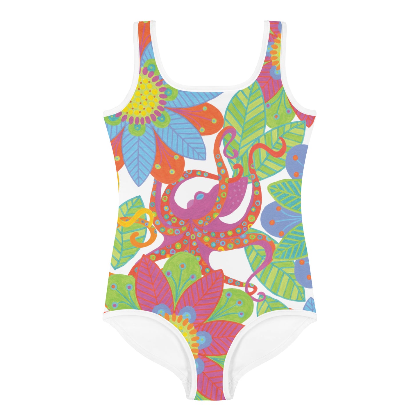 Blooming Octoups Toddler Swim Suit