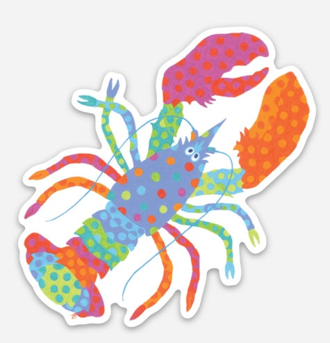 Candy Dot Lobster Sticker