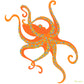 Dancing Octopus Flour Sack Towel