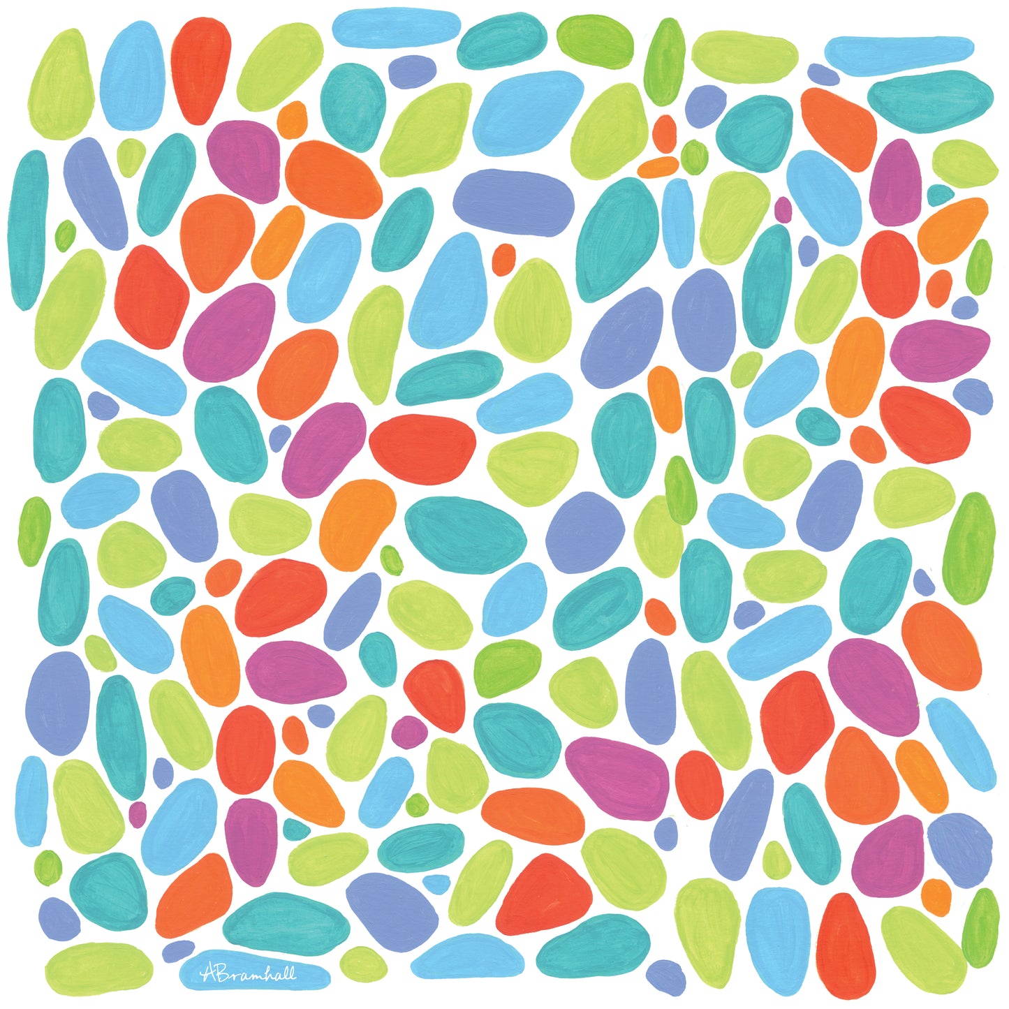 Beach Pebbles Flour Sack Towel