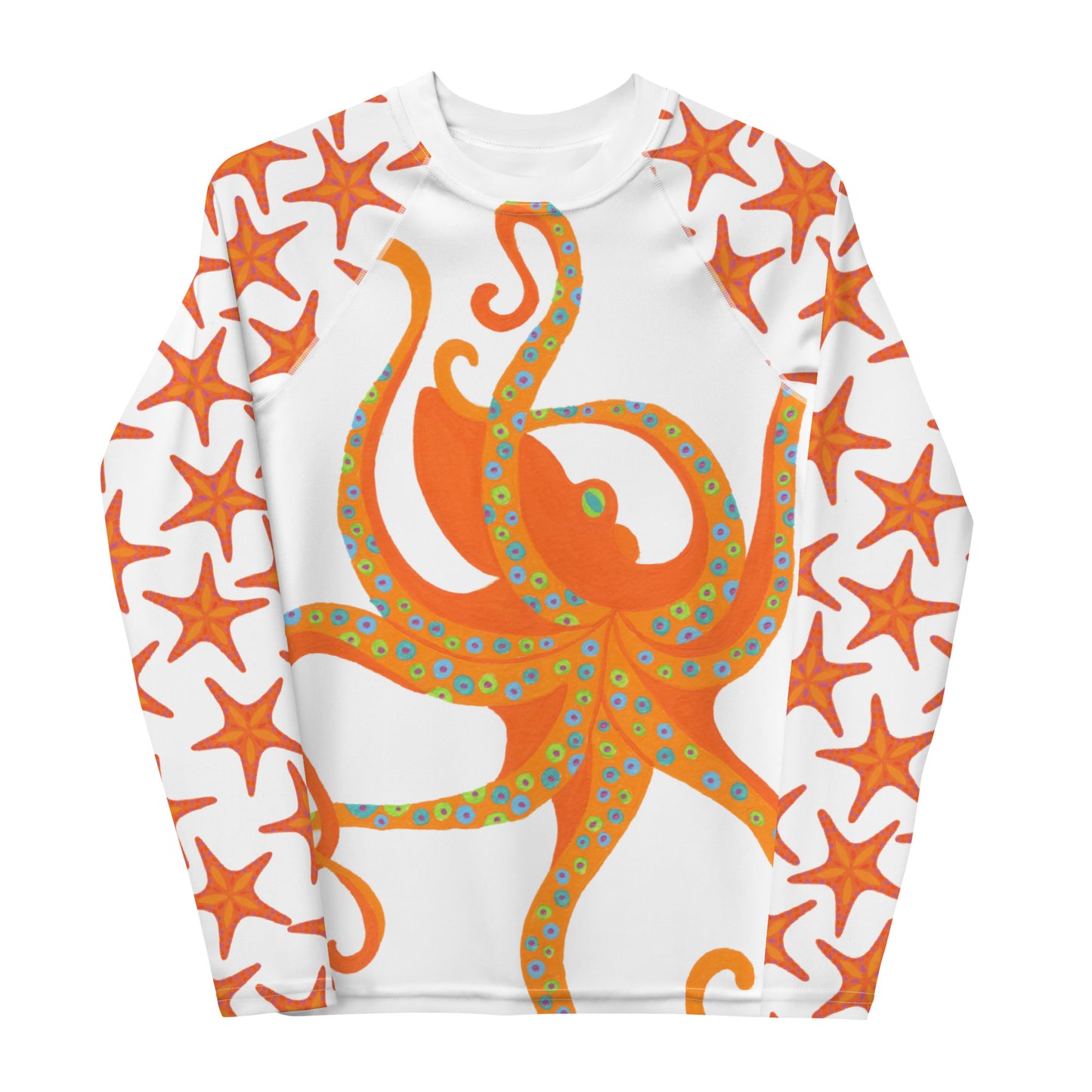 YOUTH Dancing Octopus Rash Guard Top