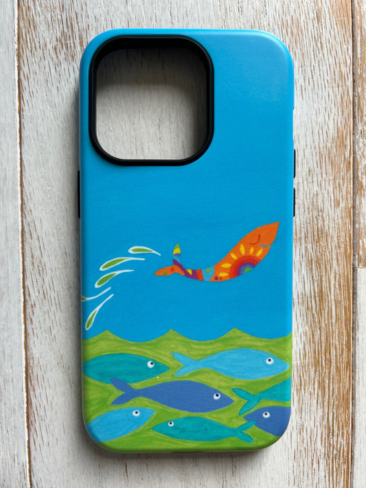 Joyful Fish iPhone Tough Case
