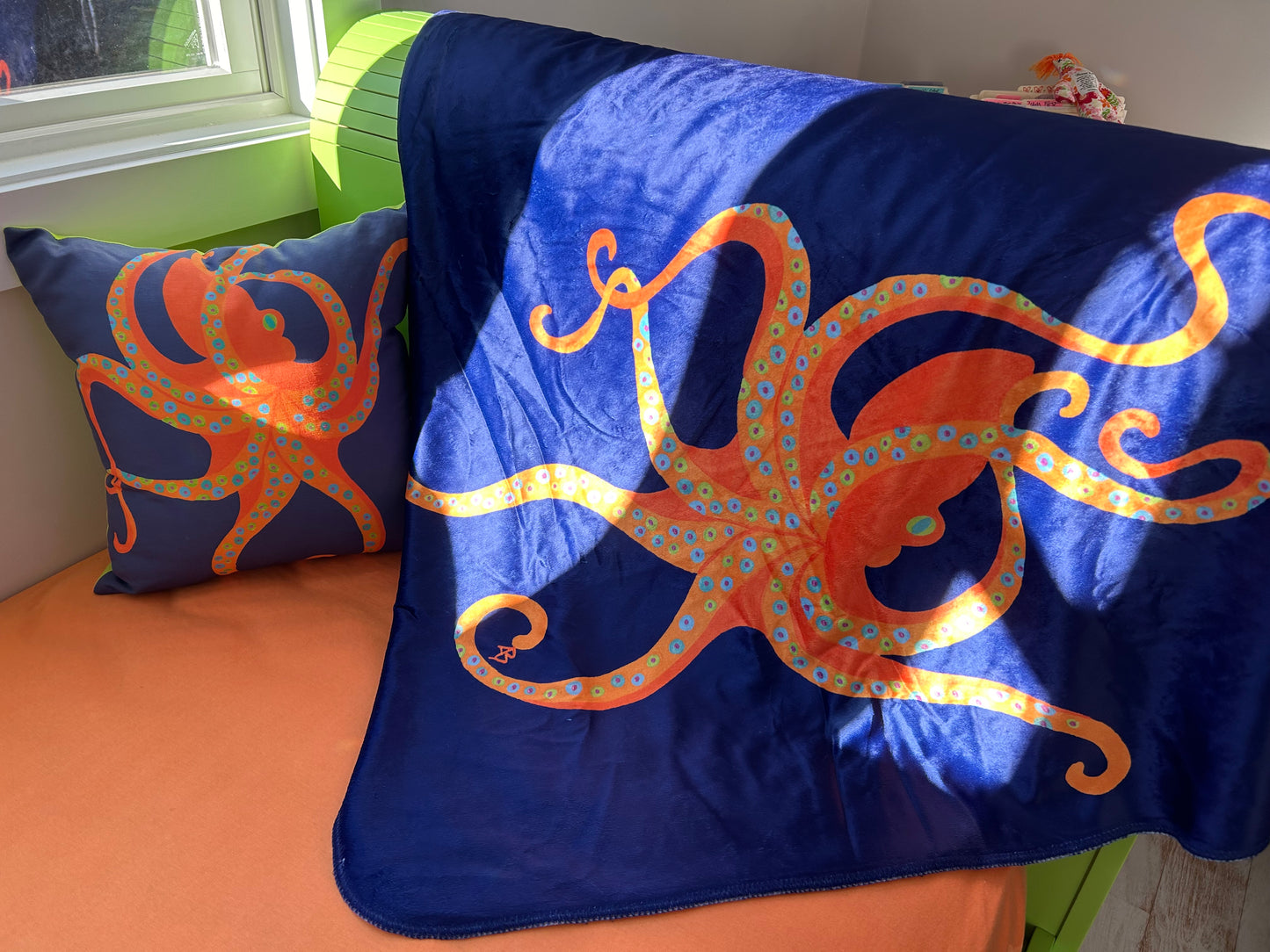 Sherpa Blanket: Dancing Octopus