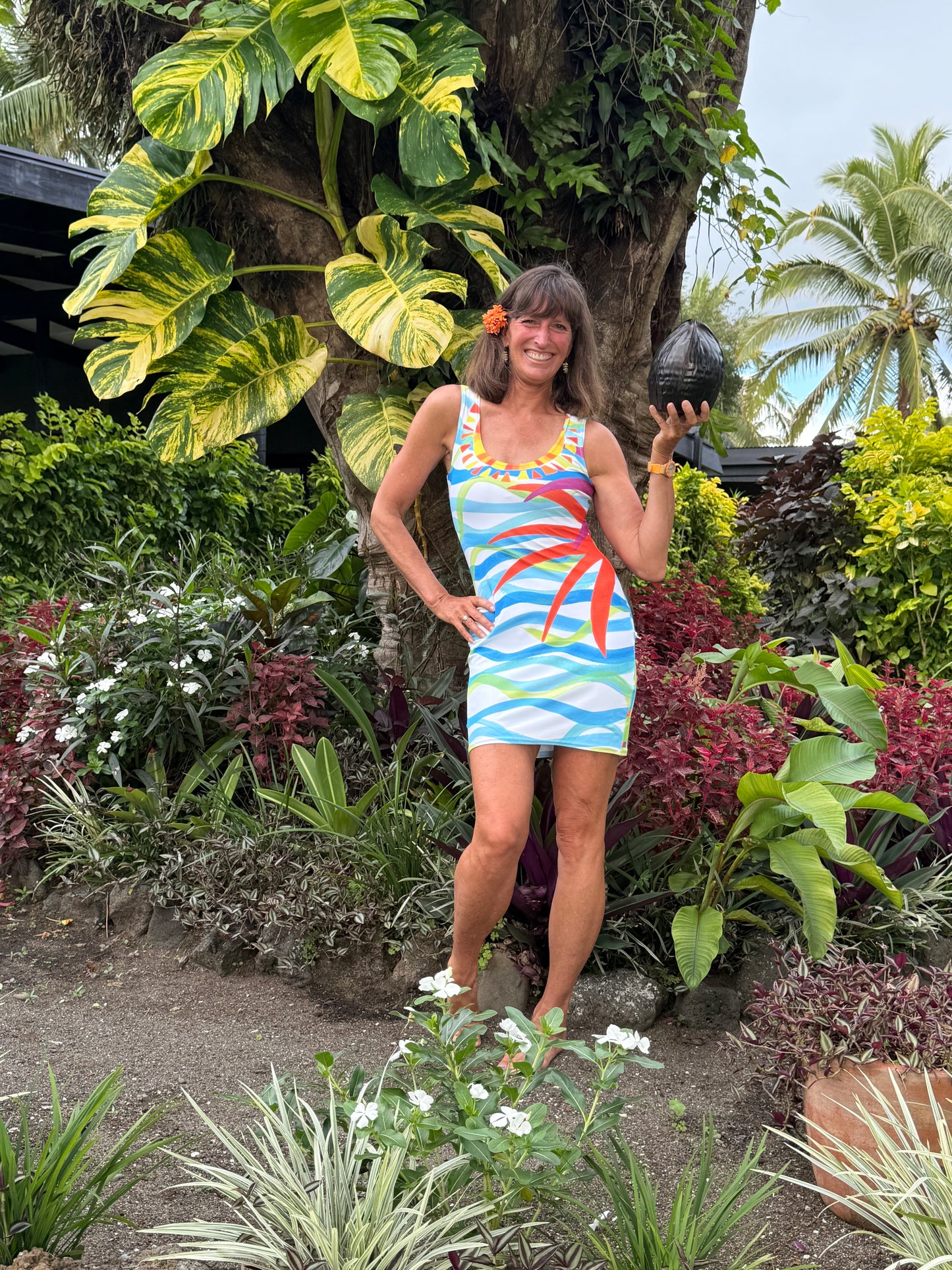 Swaying Palms Tank Dress