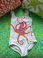 Dancing Octopus in Bubbles Toddler Swim Suit