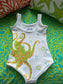 Dancing Octopus in Bubbles Toddler Swim Suit