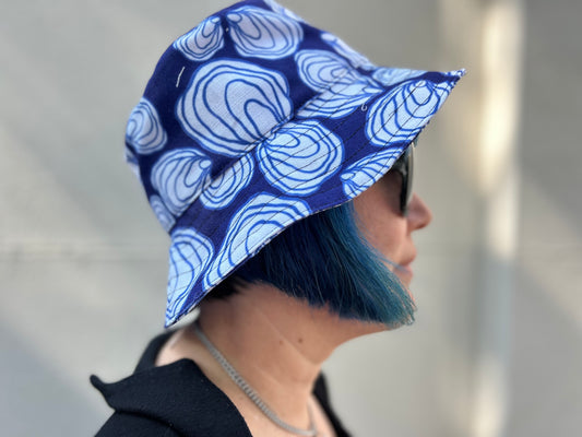 New! Oysters on Blue Bucket Hat