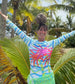 Swaying Palms Rash Guard Top