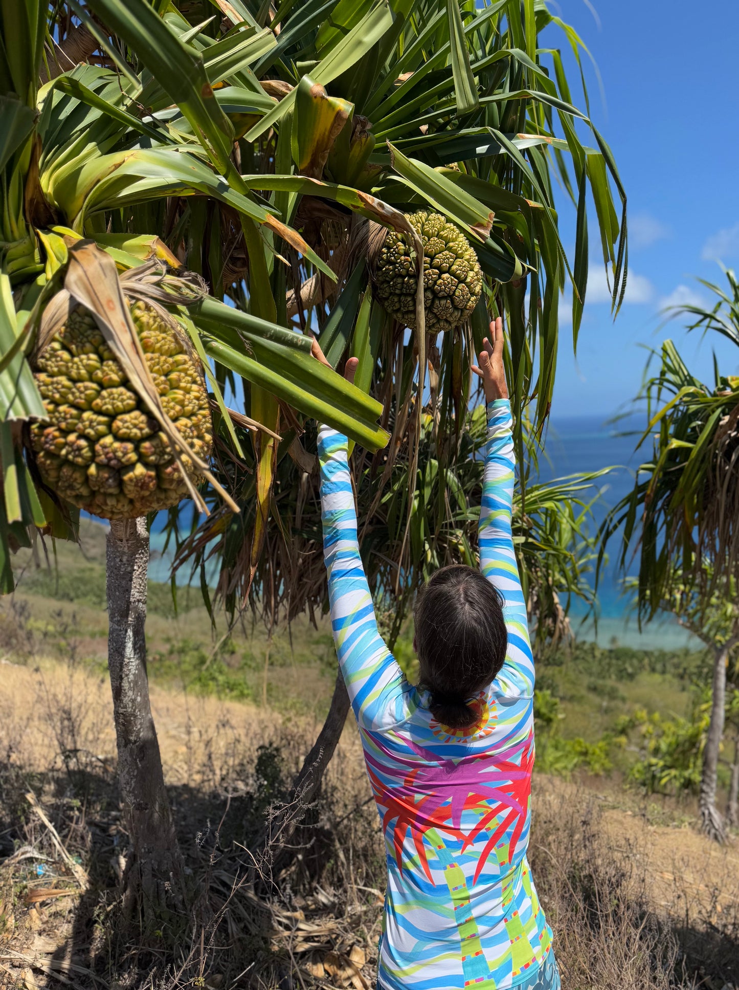 Swaying Palms Rash Guard Top