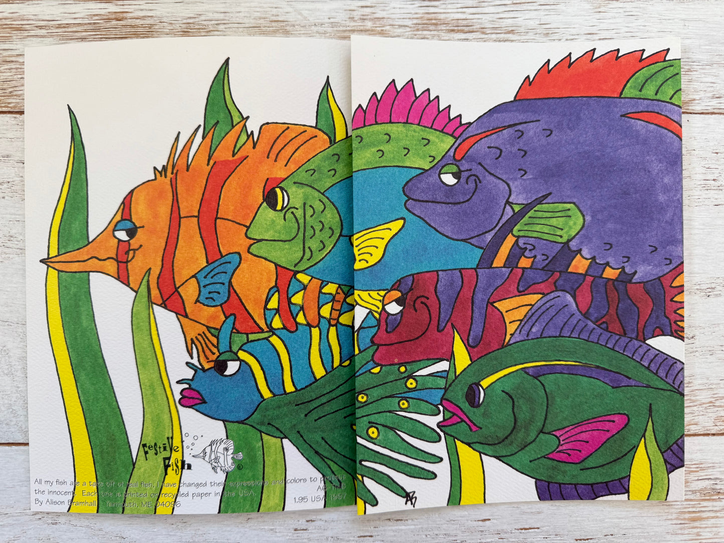 Vintage Collection Festive  Fish Cards (9)