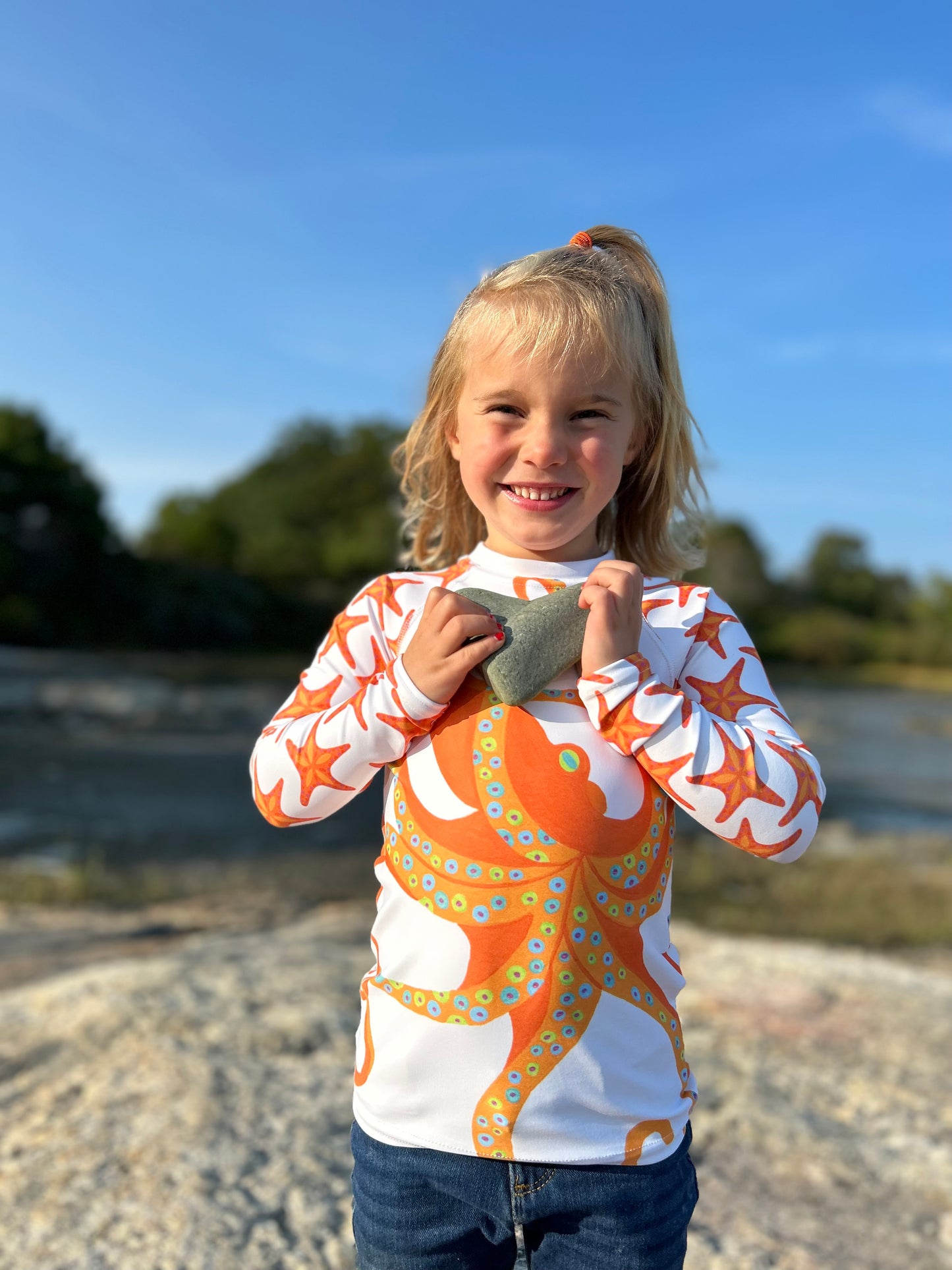 Toddler Dancing Octopus Rash Guard Top