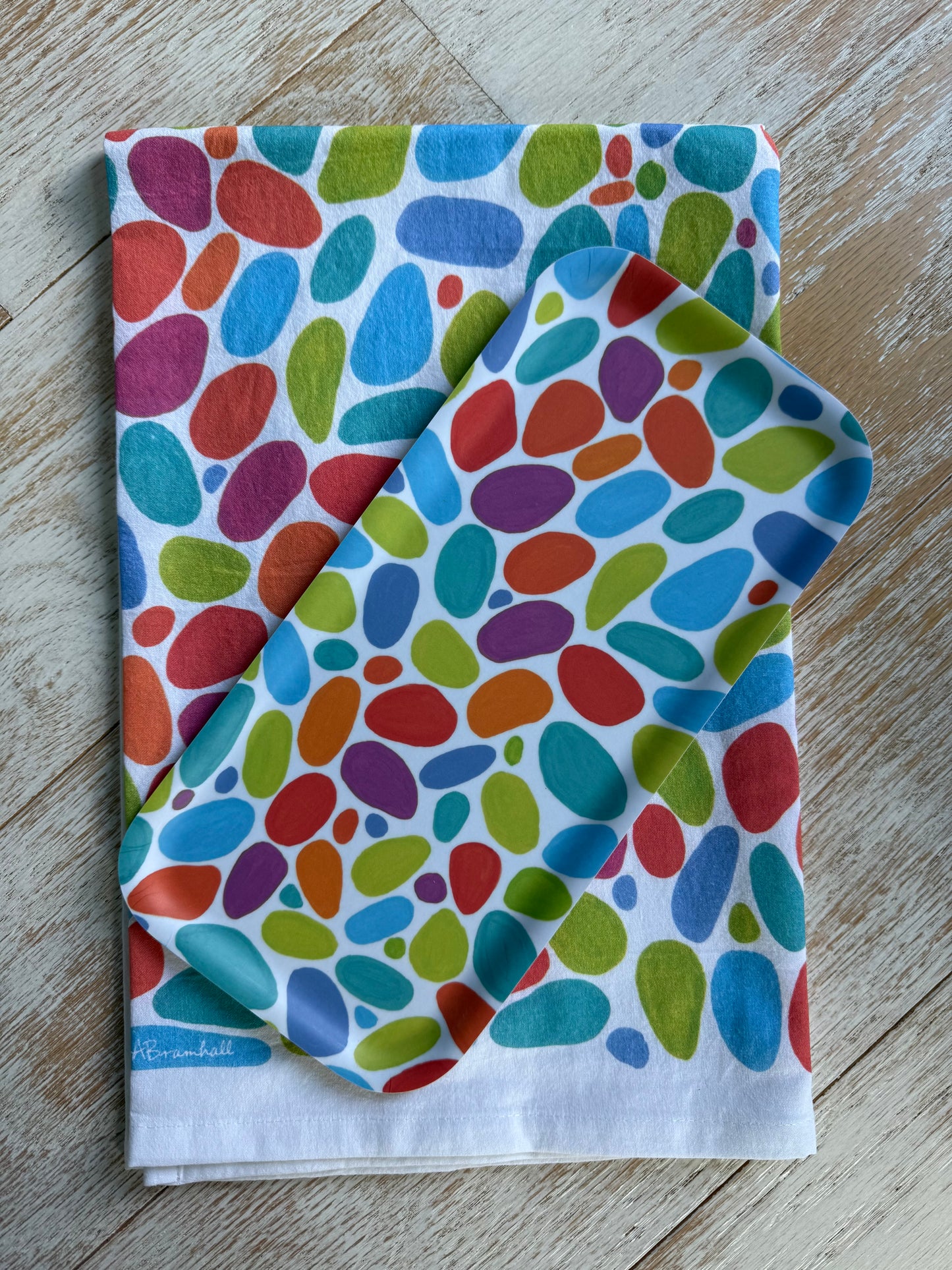 Beach Pebbles Flour Sack Towel