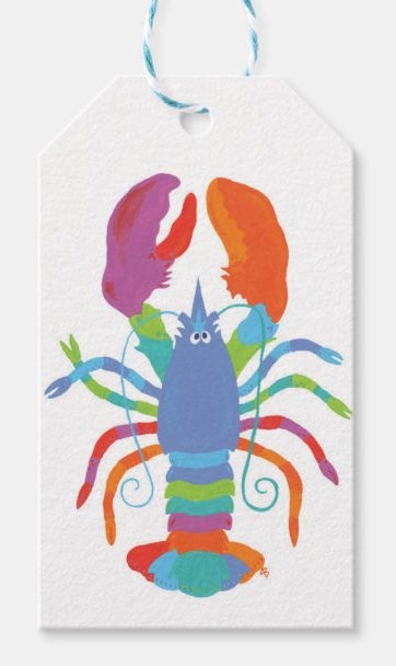 Lifesavor Lobster Gift Tag Pack (6)