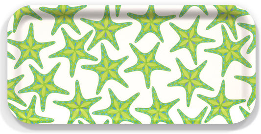 Small Tray: Lime Starfish