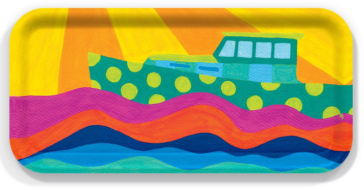Small Tray: Lobster Boat