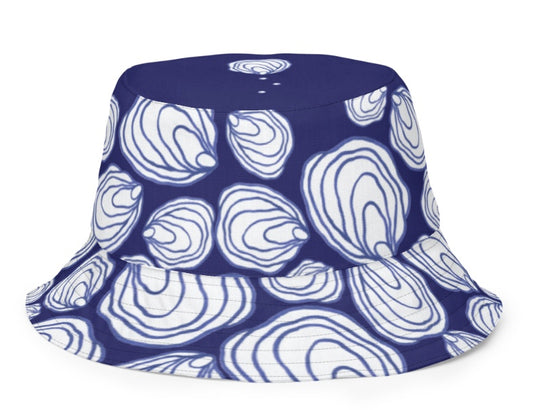 New! Oysters on Blue Bucket Hat