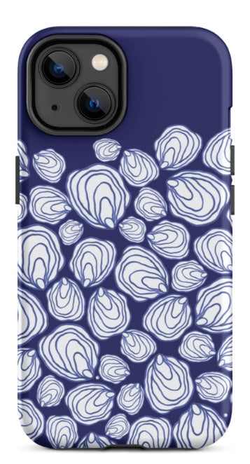 Oysters on Blue iPhone Tough Case  FestiveFish