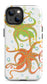 Octopus Duo in Bubbles iPhone Tough Case