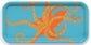 Small Tray: Dancing Octopus on Light Blue