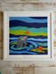 Seal with Starfish Giclee Framed to 24x24