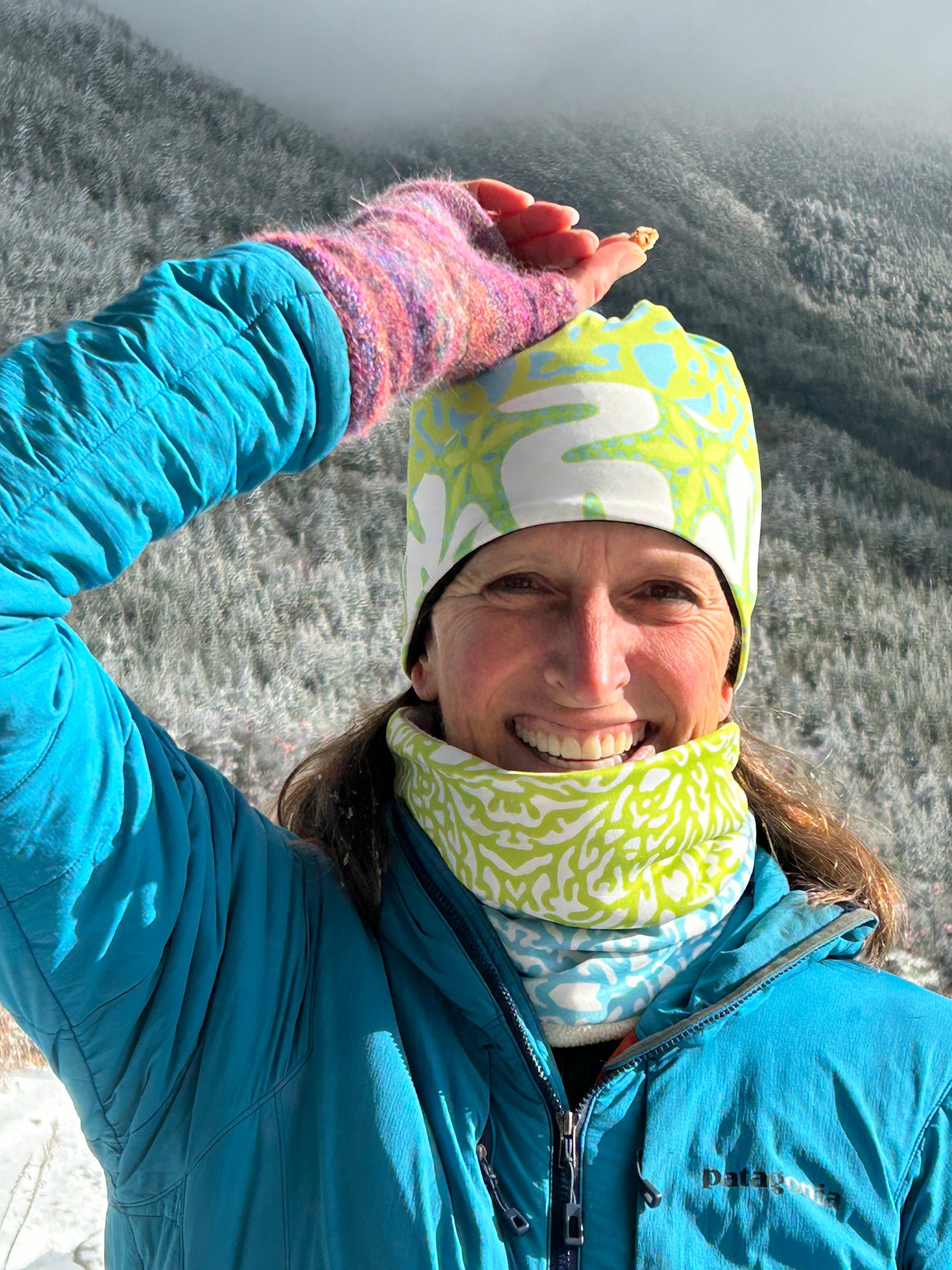 Nordic Hat: Lime Coral / Starfish Hat