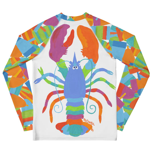 YOUTH Lifesavor Crab & Lobster Rash Guard Top