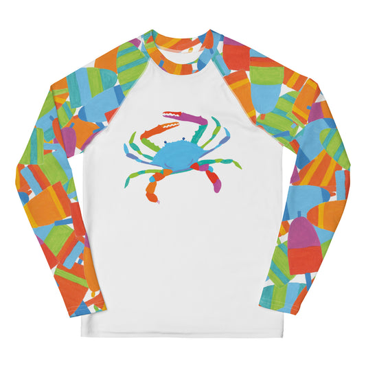 YOUTH Lifesavor Crab & Lobster Rash Guard Top