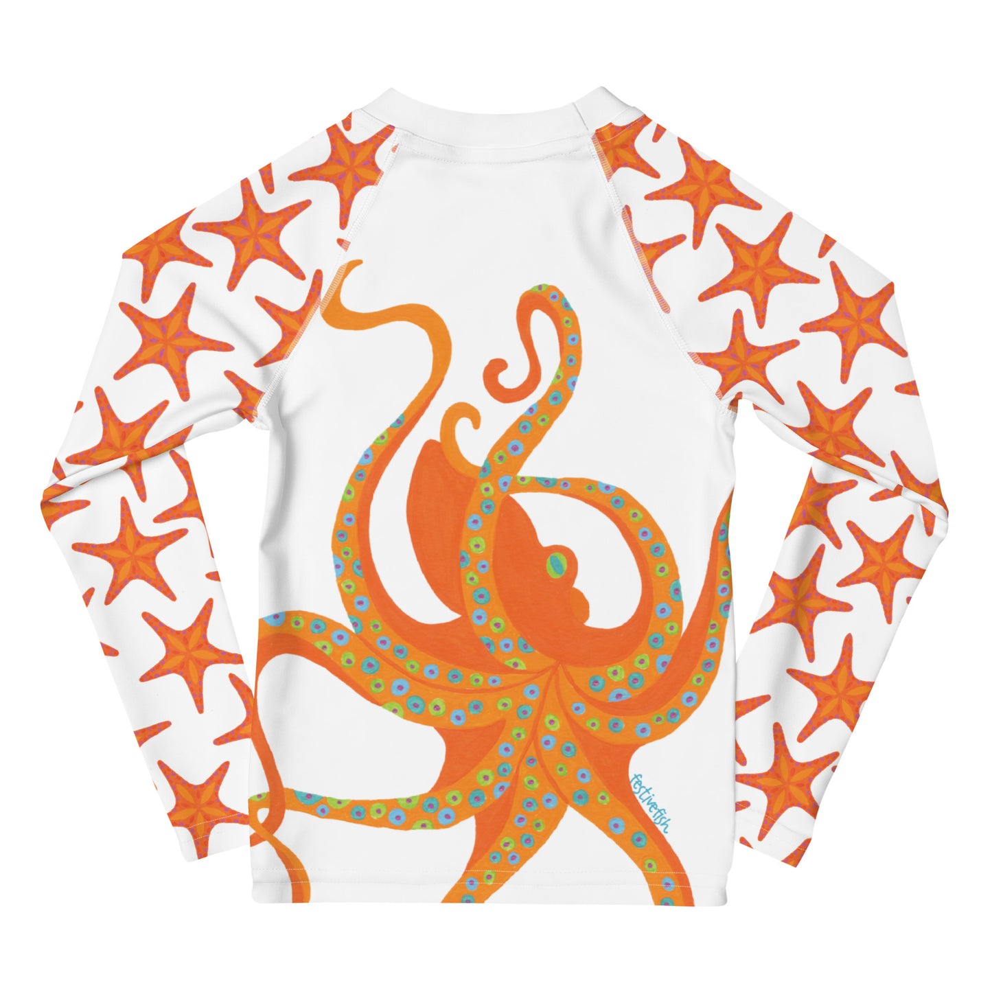 Toddler Dancing Octopus Rash Guard Top