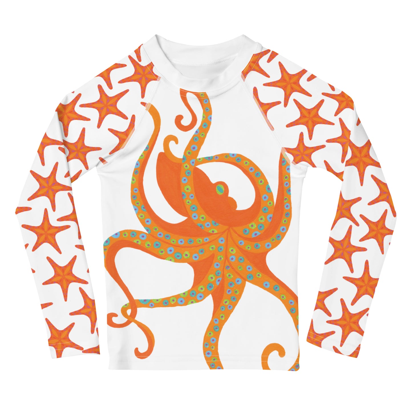 Toddler Dancing Octopus Rash Guard Top