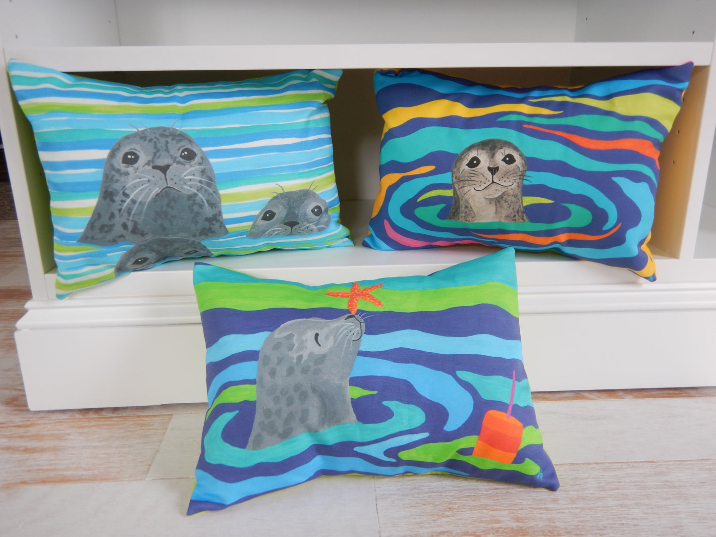 Seal with Starfish Pillow