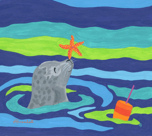 Seal with Starfish Microfiber Cloth