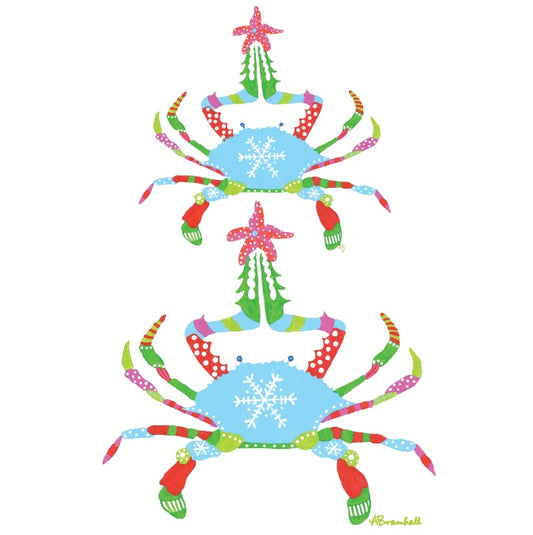 Holiday Crabs Flour Sack Towel