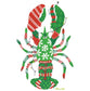 Holiday Lobster Flour Sack Towel
