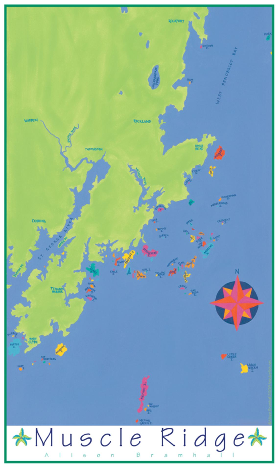 Muscle Ridge, Maine Chart – FestiveFish