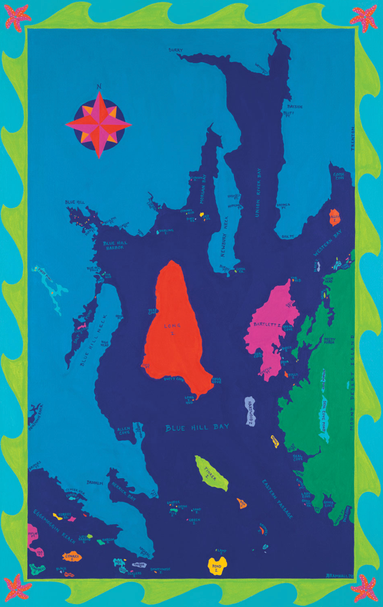 Blue Hill, Maine Chart FestiveFish
