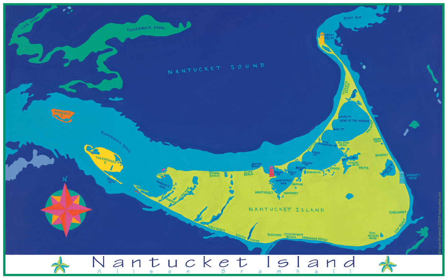 Nantucket Island, Massachusetts Chart