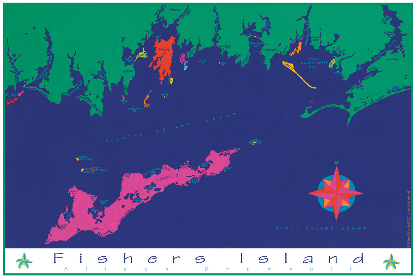 Fishers Island, New York Chart