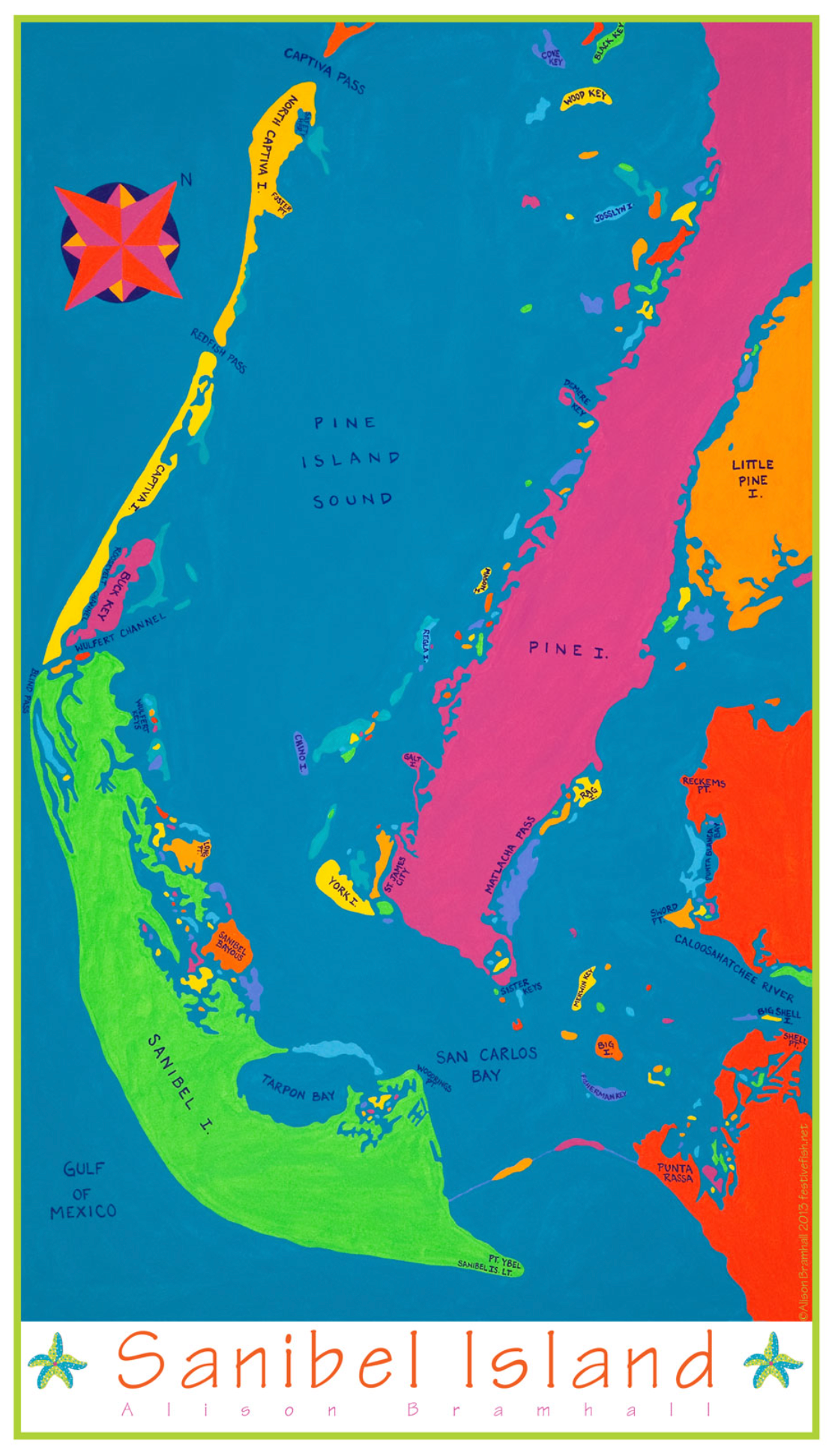Sanibel Island, Florida Chart